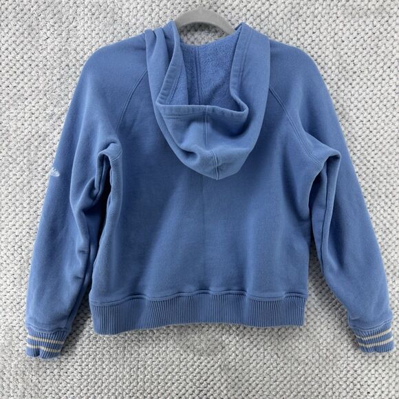 Columbia Sweater S Sky Blue Pull On Hoodie Varsity Pocket Long Sleeves Stretch - Picture 9 of 10